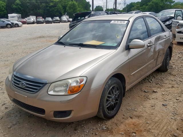 KNAFE121985524590 - 2008 KIA SPECTRA EX BEIGE photo 2