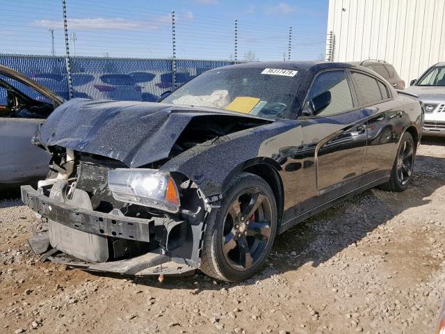 2C3CDXHG7CH225807 - 2012 DODGE CHARGER SX BLACK photo 2