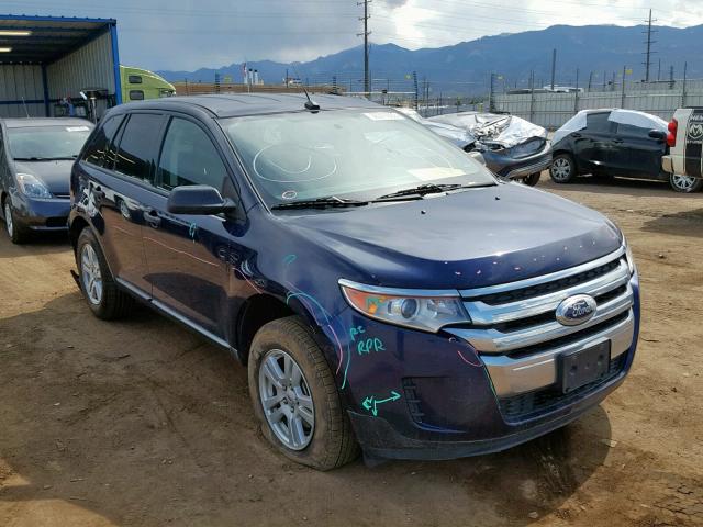 2FMDK3GC3BBB44295 - 2011 FORD EDGE SE BLUE photo 1