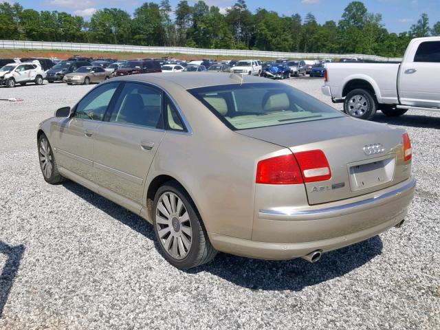 WAUML44E54N016433 - 2004 AUDI A8 L QUATT GOLD photo 3