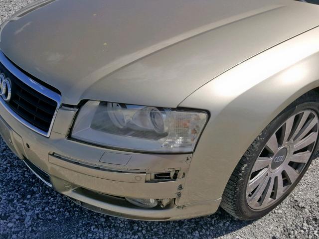 WAUML44E54N016433 - 2004 AUDI A8 L QUATT GOLD photo 9