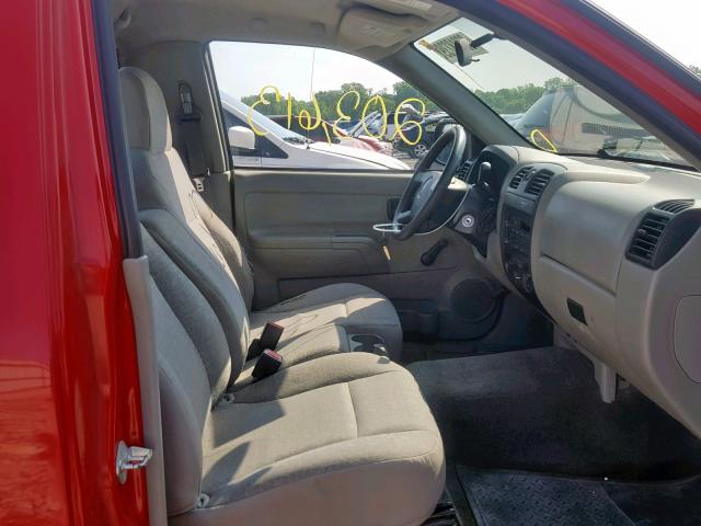 1GCCS148768205967 - 2006 CHEVROLET COLORADO RED photo 5