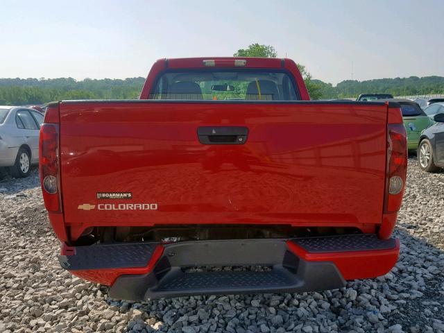 1GCCS148768205967 - 2006 CHEVROLET COLORADO RED photo 9