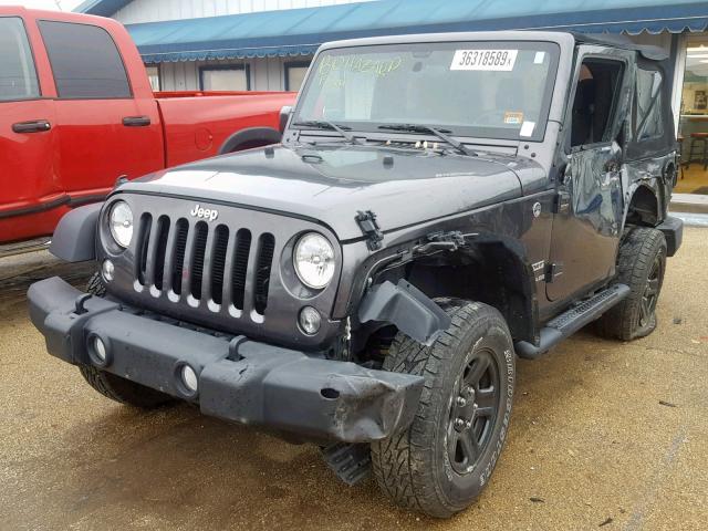 1C4AJWAG5GL276070 - 2016 JEEP WRANGLER S GRAY photo 2