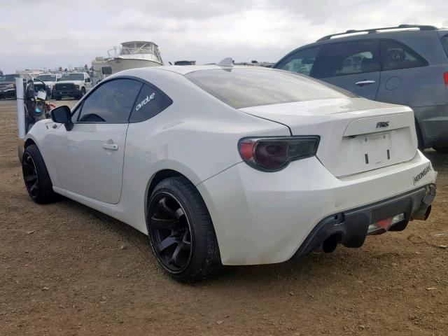 JF1ZNAA19G8700865 - 2016 TOYOTA SCION FR-S WHITE photo 3