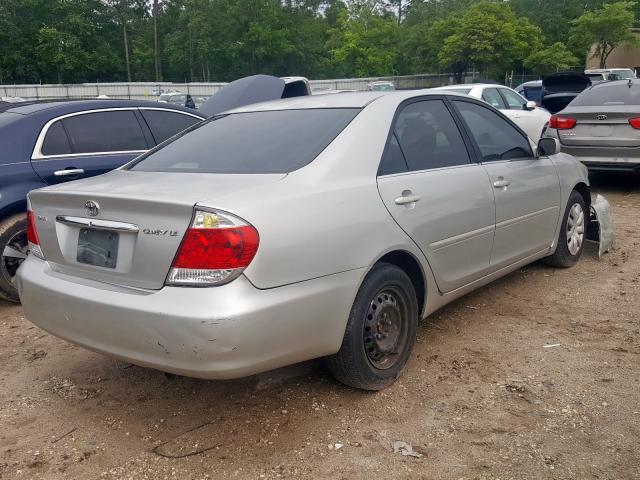 4T1BE32K35U522532 - 2005 TOYOTA CAMRY LE SILVER photo 4