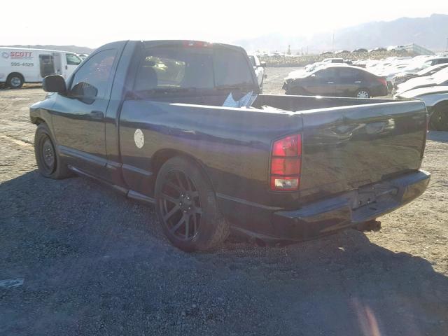 1D7HA16D84J206396 - 2004 DODGE RAM 1500 S BLACK photo 3