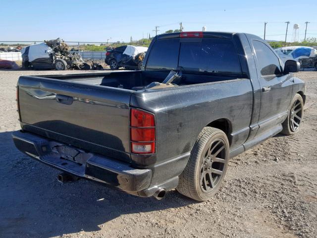 1D7HA16D84J206396 - 2004 DODGE RAM 1500 S BLACK photo 4