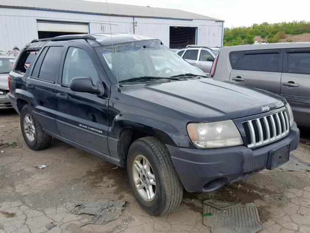 1J4GW48S54C244347 - 2004 JEEP GRAND CHER BLACK photo 1