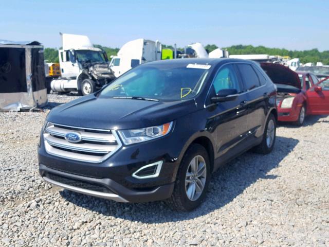 2FMPK3J90JBB93415 - 2018 FORD EDGE SEL BLACK photo 2