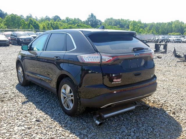 2FMPK3J90JBB93415 - 2018 FORD EDGE SEL BLACK photo 3