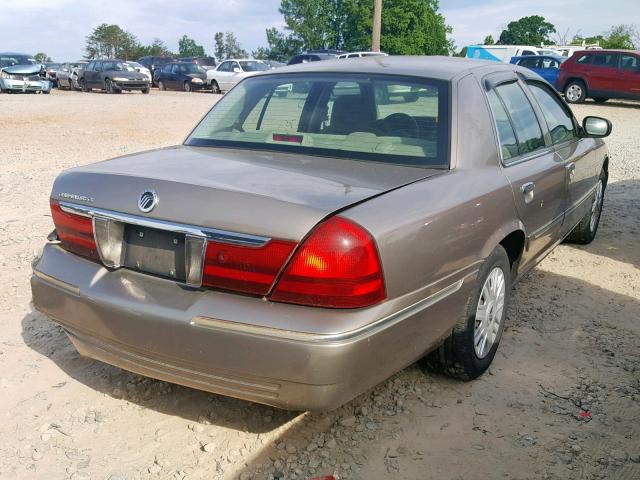 2MEFM74W04X653827 - 2004 MERCURY GRAND MARQ BROWN photo 4