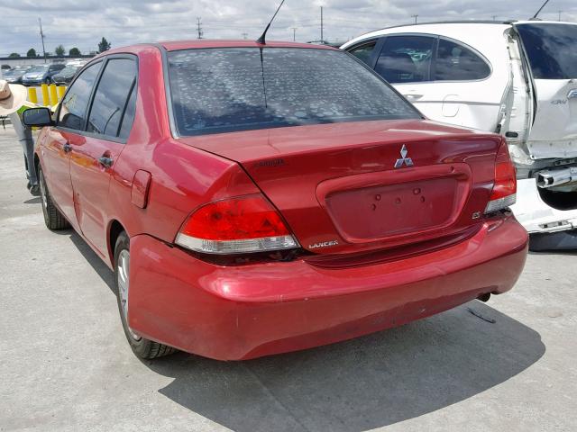 JA3AJ26E76U057845 - 2006 MITSUBISHI LANCER ES RED photo 3