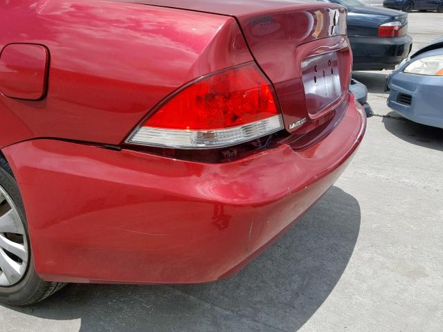 JA3AJ26E76U057845 - 2006 MITSUBISHI LANCER ES RED photo 9