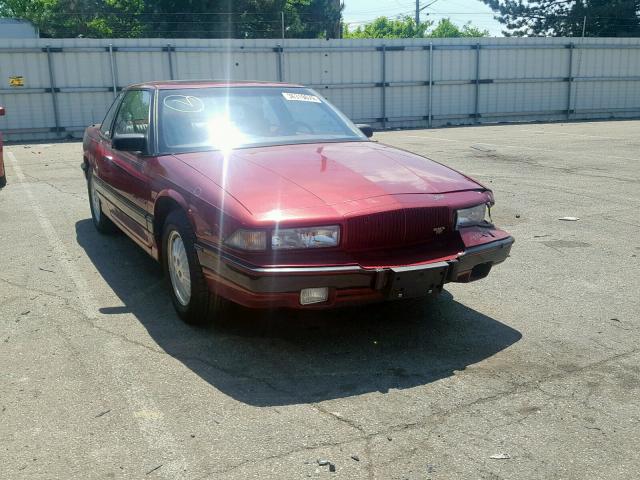 2G4WB14L0M1890410 - 1991 BUICK REGAL CUST BURGUNDY photo 1