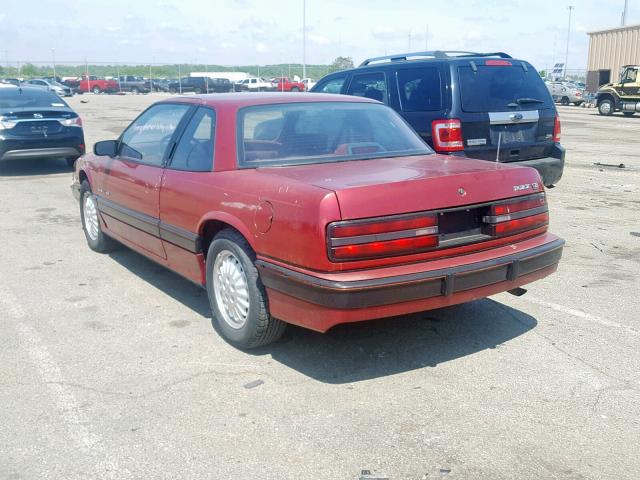 2G4WB14L0M1890410 - 1991 BUICK REGAL CUST BURGUNDY photo 3