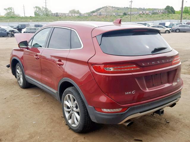 5LMCJ2C94GUJ11730 - 2016 LINCOLN MKC SELECT RED photo 3