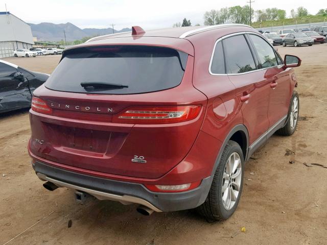 5LMCJ2C94GUJ11730 - 2016 LINCOLN MKC SELECT RED photo 4