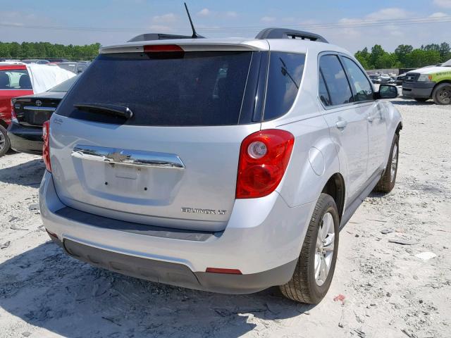 2GNALDEK4D6252075 - 2013 CHEVROLET EQUINOX LT SILVER photo 4