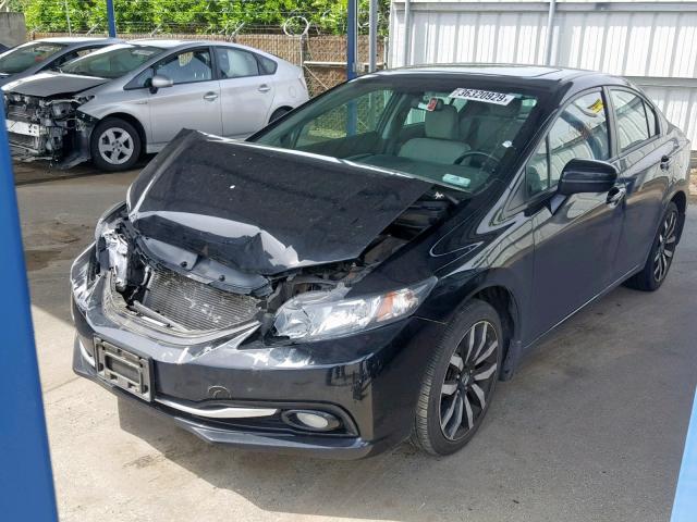 2HGFB2F97FH550310 - 2015 HONDA CIVIC EXL BLACK photo 2