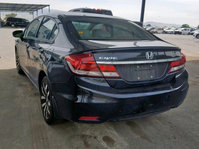 2HGFB2F97FH550310 - 2015 HONDA CIVIC EXL BLACK photo 3