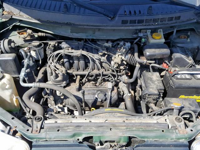 4N2ZN17T31D812642 - 2001 NISSAN QUEST GLE GREEN photo 7