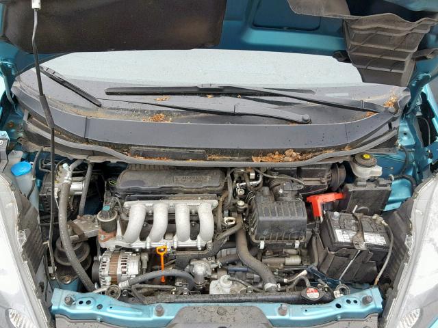 JHMGE8H33CC015185 - 2012 HONDA FIT BLUE photo 7