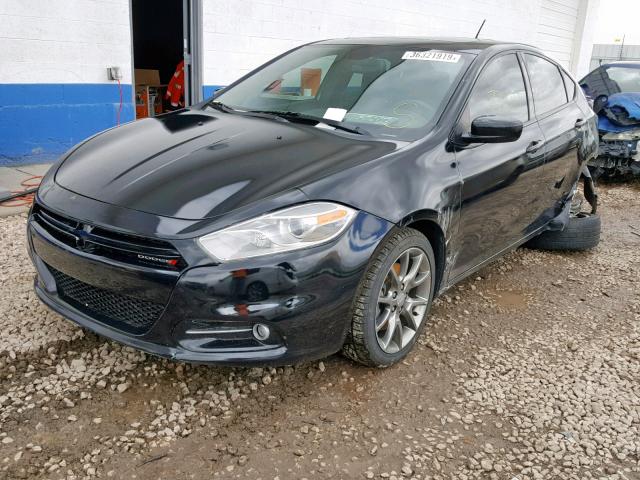 1C3CDFBB7FD174026 - 2015 DODGE DART SXT BLACK photo 2