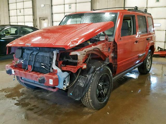 1J8HG48N26C175226 - 2006 JEEP COMMANDER წითელი ფოტო 2