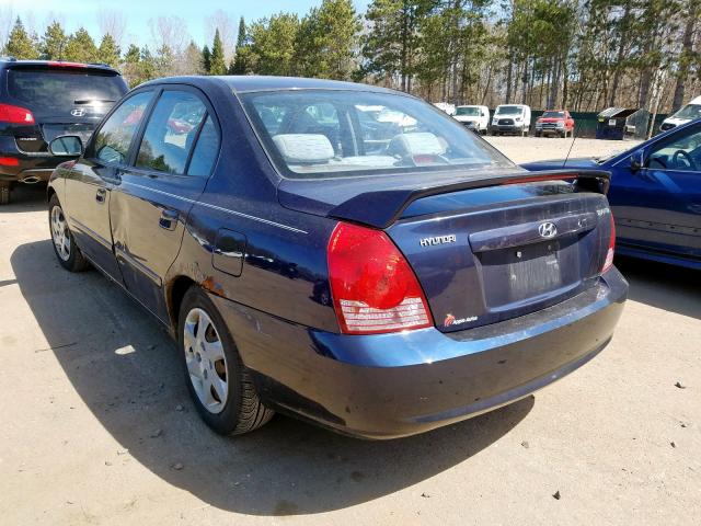 KMHDN46D34U886913 - 2004 HYUNDAI ELANTRA GLS  photo 3