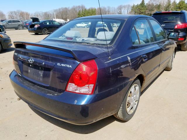 KMHDN46D34U886913 - 2004 HYUNDAI ELANTRA GLS  photo 4