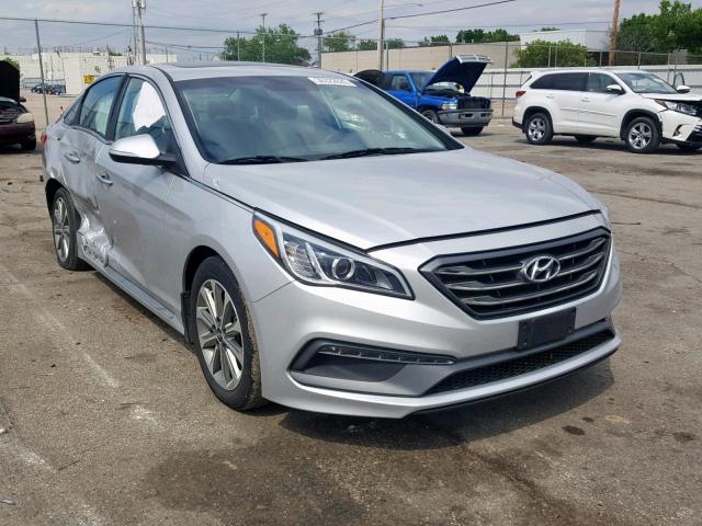 5NPE34AF5HH504520 - 2017 HYUNDAI SONATA SPO SILVER photo 1