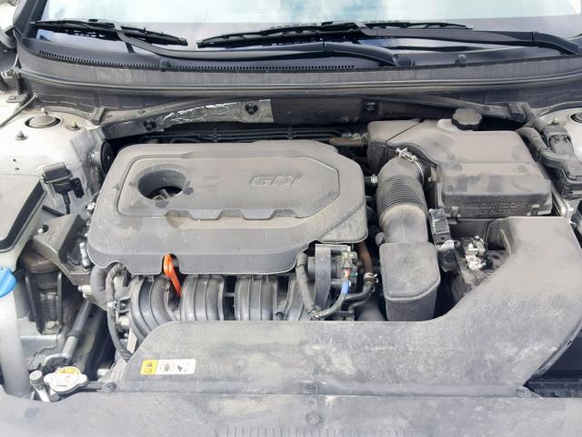 5NPE34AF5HH504520 - 2017 HYUNDAI SONATA SPO SILVER photo 7