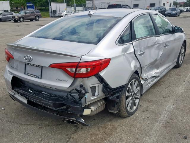 5NPE34AF5HH504520 - 2017 HYUNDAI SONATA SPO SILVER photo 9