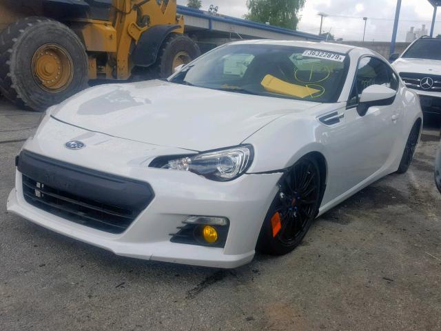 JF1ZCAC12F9600537 - 2015 SUBARU BRZ 2.0 LI WHITE photo 2