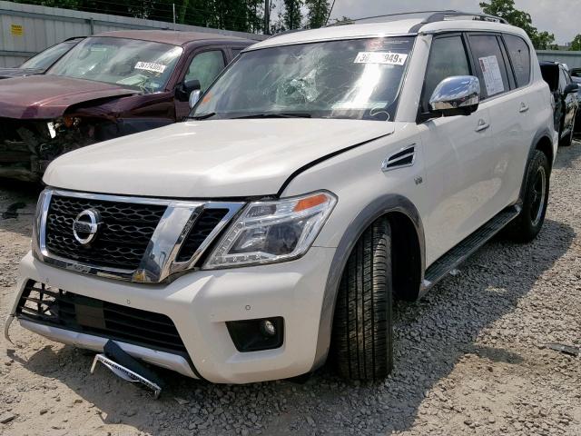 JN8AY2ND8H9010808 - 2017 NISSAN ARMADA SV WHITE photo 2