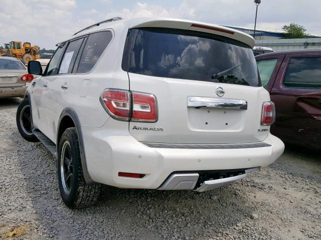 JN8AY2ND8H9010808 - 2017 NISSAN ARMADA SV WHITE photo 3