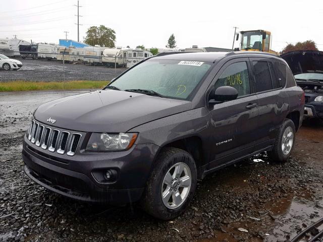 1C4NJCBA1FD250374 - 2015 JEEP COMPASS SP Сұр фото 2