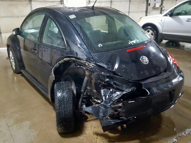 3VWPW31C29M506461 - 2009 VOLKSWAGEN NEW BEETLE შავი ფოტო 3