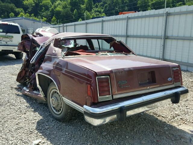 2FABP43FXGX199426 - 1986 FORD LTD CROWN RED photo 3