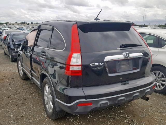 JHLRE48798C059398 - 2008 HONDA CR-V EXL BLACK photo 3