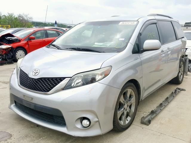 5TDXK3DCXBS130818 - 2011 TOYOTA SIENNA SPO SILVER photo 2