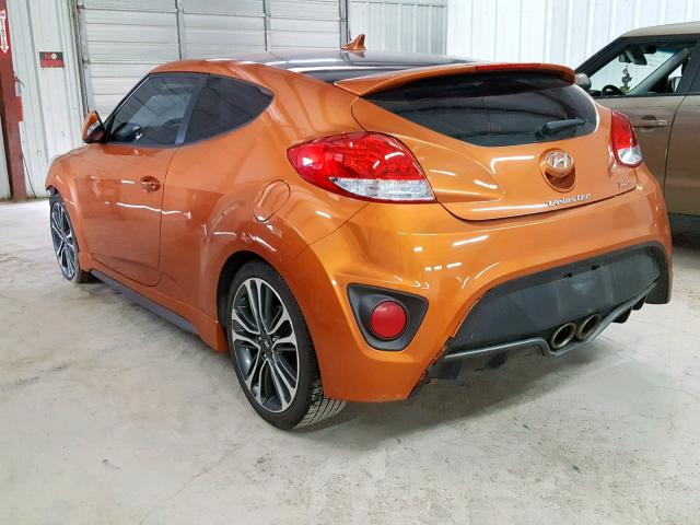 KMHTC6AE0GU301111 - 2016 HYUNDAI VELOSTER T ORANGE photo 3