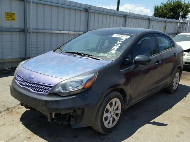 KNADM4A32H6098721 - 2017 KIA RIO LX BLACK photo 2