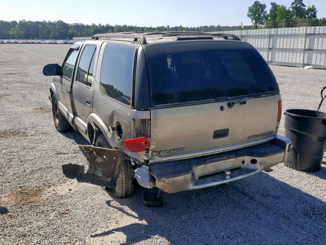 1GNCS13W6X2154523 - 1999 CHEVROLET BLAZER GOLD photo 3