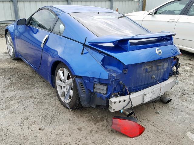 JN1AZ34E65M655090 - 2005 NISSAN 350Z COUPE BLUE photo 3