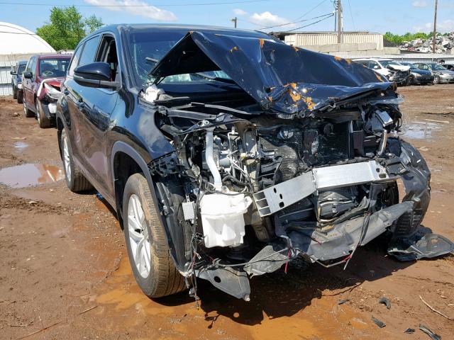 5TDBKRFH5FS132875 - 2015 TOYOTA HIGHLANDER BLACK photo 9