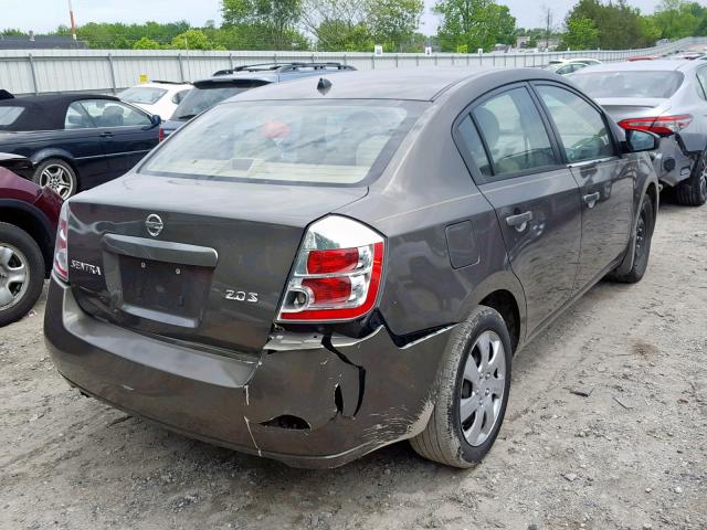 3N1AB61EX7L703052 - 2007 NISSAN SENTRA 2.0 GRAY photo 4