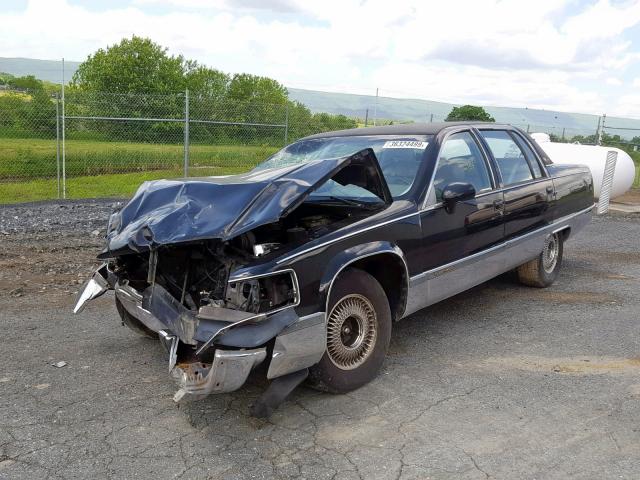 1G6DW527XPR723130 - 1993 CADILLAC FLEETWOOD BLACK photo 2