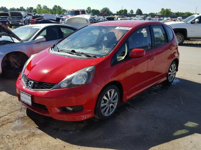 JHMGE8H55CC008871 - 2012 HONDA FIT SPORT RED photo 2